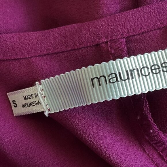 MAURICES BURGUNDY TOP NEW - Picture 7 of 9